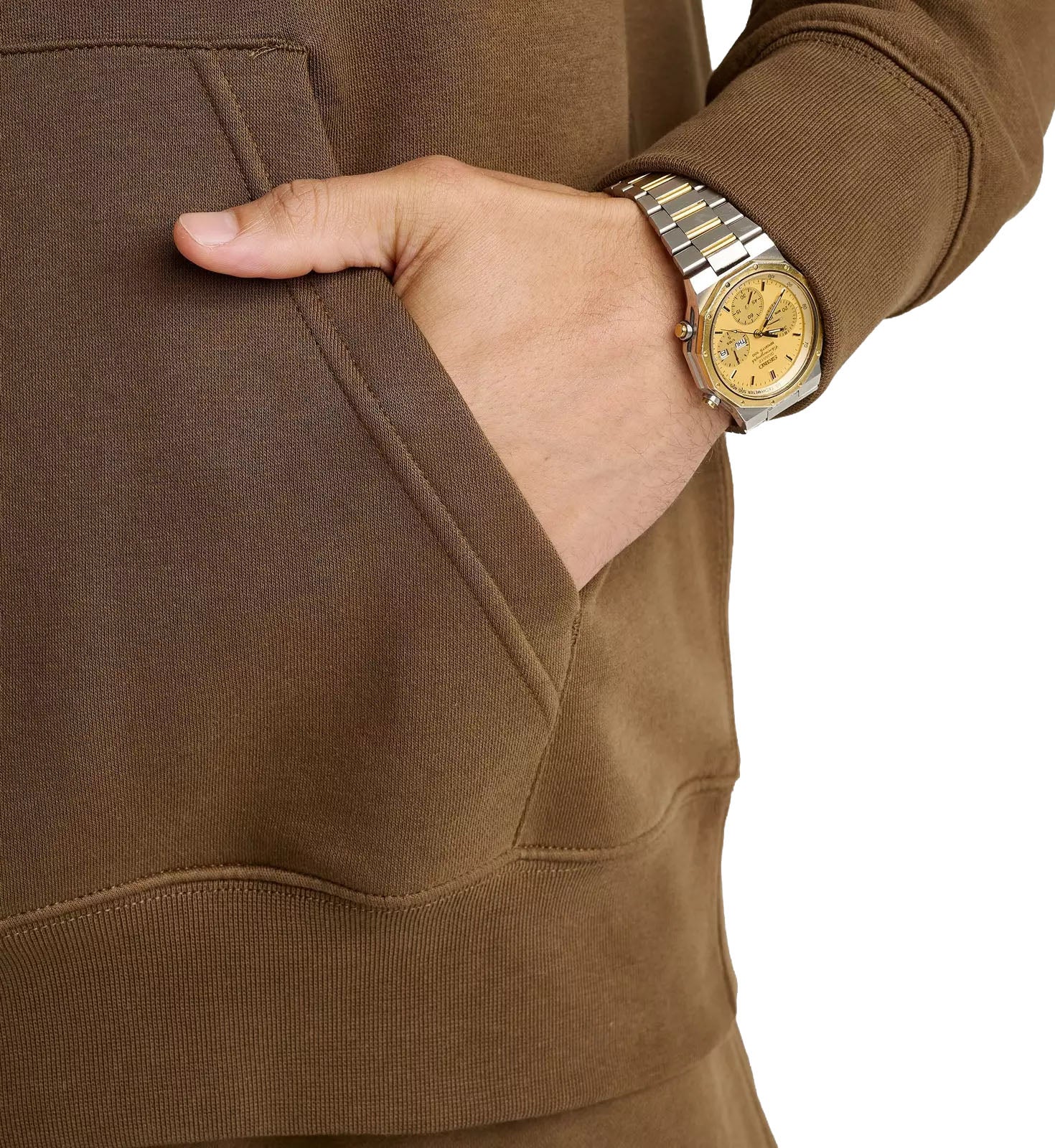 Nike Club Men’s Pullover Fleece Hoodie “Mosswood Brown/Mosswood Brown/White” (FN3859-235)