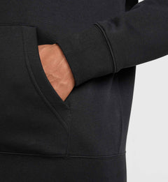 Nike Club Men’s Full-Zip Fleece Hoodie “Black/Black/White” (FN3861-010)