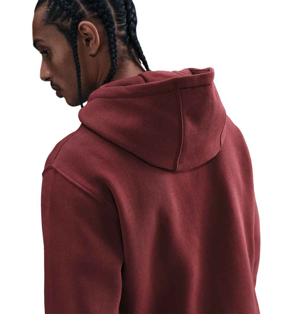 Nike Club Men’s Full-Zip Fleece Hoodie “Dark Team Red/Dark Team Red/White” (FN3861-619)