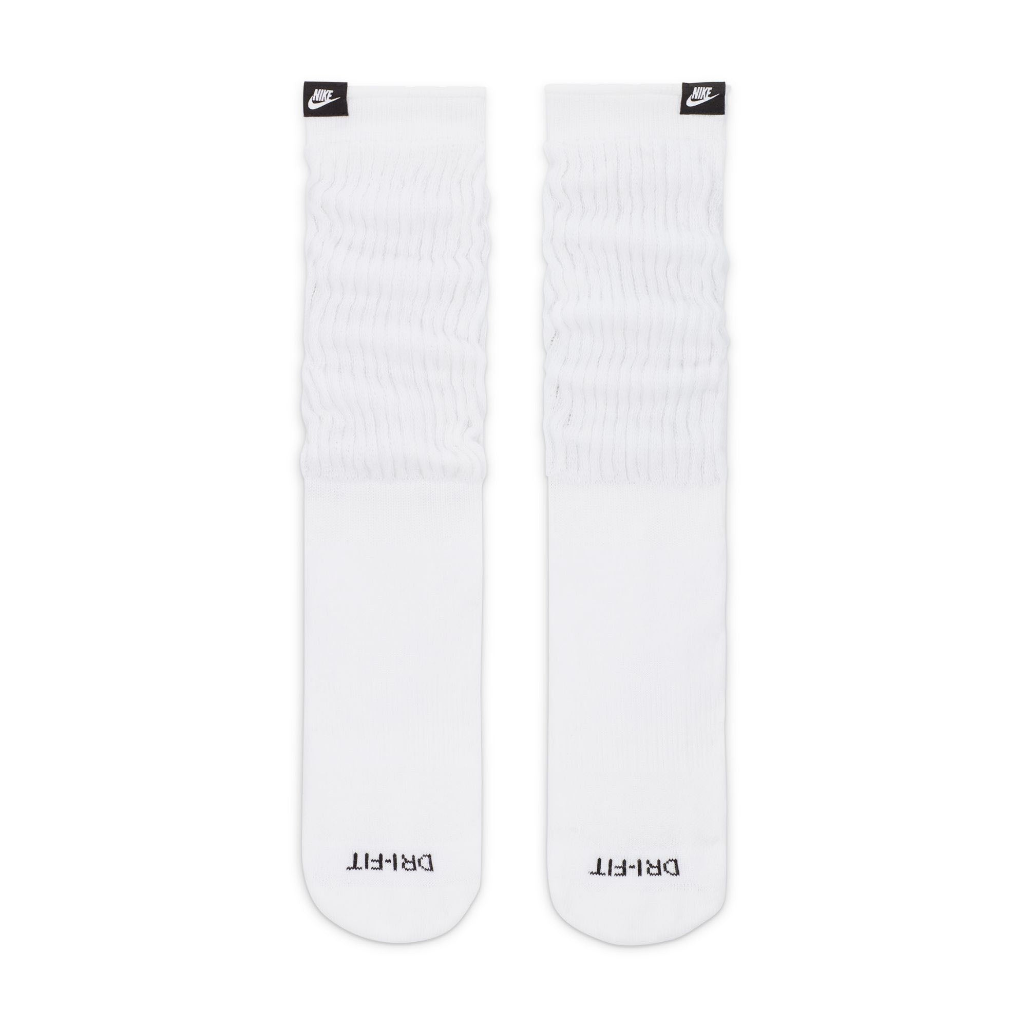 Nike Everyday Plus Slouchy Cushioned Crew Socks White/Black (FN7406-100)