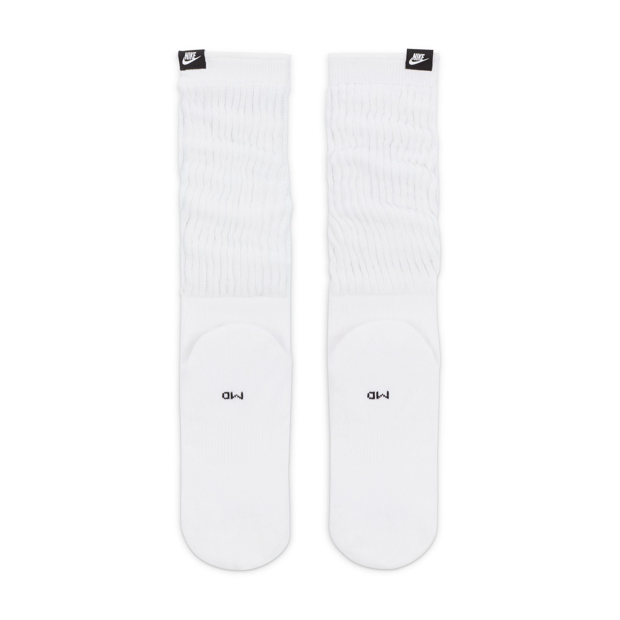 Nike Everyday Plus Slouchy Cushioned Crew Socks White/Black (FN7406-100)