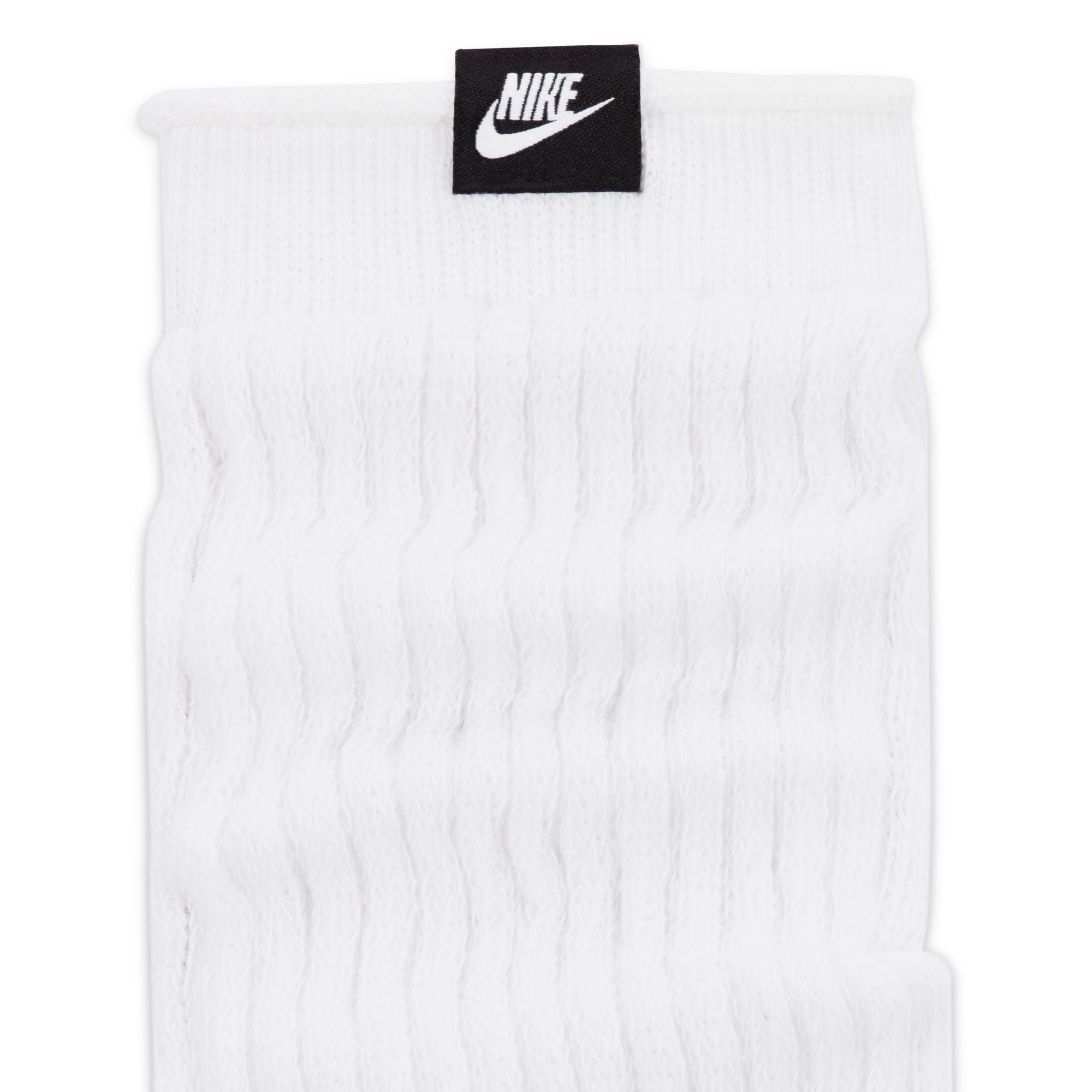 Nike Everyday Plus Slouchy Cushioned Crew Socks White/Black (FN7406-100)