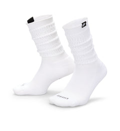 Nike Everyday Plus Slouchy Cushioned Crew Socks White/Black (FN7406-100)