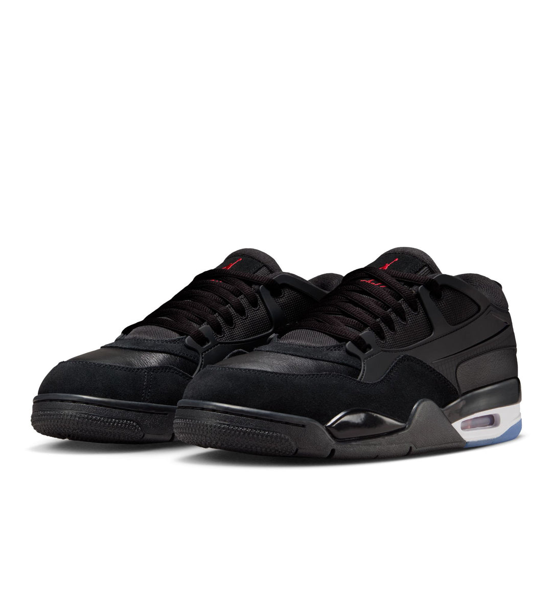Air Jordan 4 RM — Black/Black/White/Varsity Red