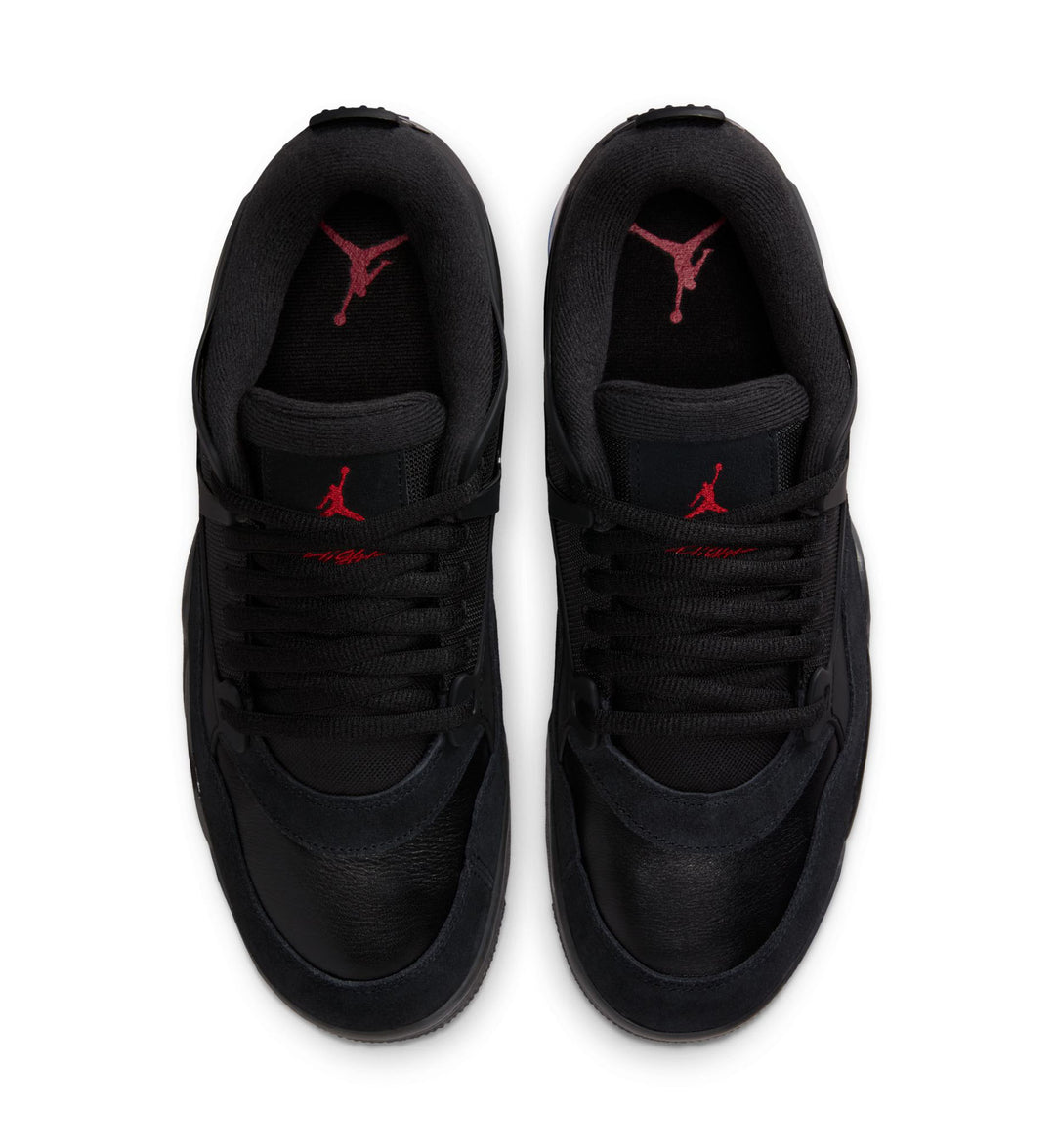 Air Jordan 4 RM — Black/Black/White/Varsity Red