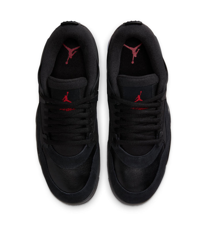 Air Jordan 4 RM — Black/Black/White/Varsity Red