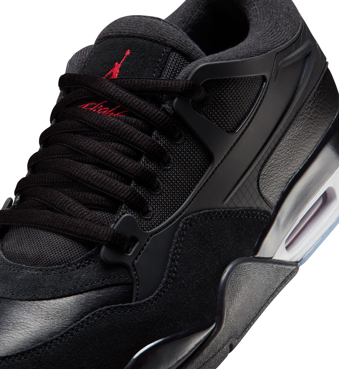 Air Jordan 4 RM — Black/Black/White/Varsity Red