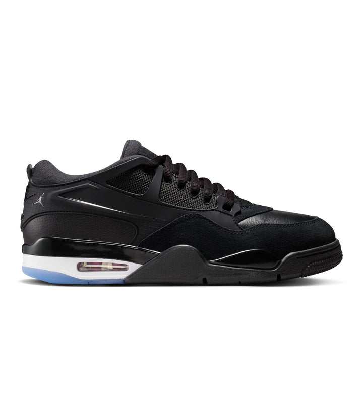 Air Jordan 4 RM — Black/Black/White/Varsity Red
