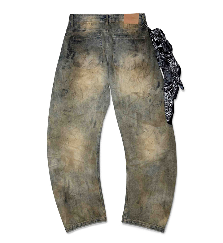 First Row Drifter Barrel Jeans Light Stone Tint FRD5101 | Pro Feet