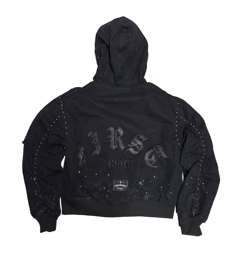 First Row Studded Clasp Jacket Black FRJ2141A | Pro Feet