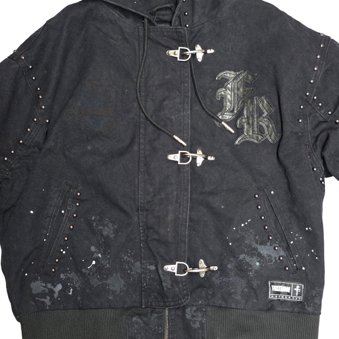 First Row Studded Clasp Jacket Black FRJ2141A | Pro Feet