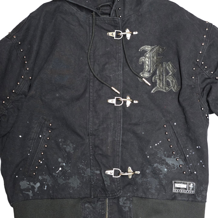 First Row Studded Clasp Jacket Black FRJ2141A | Pro Feet