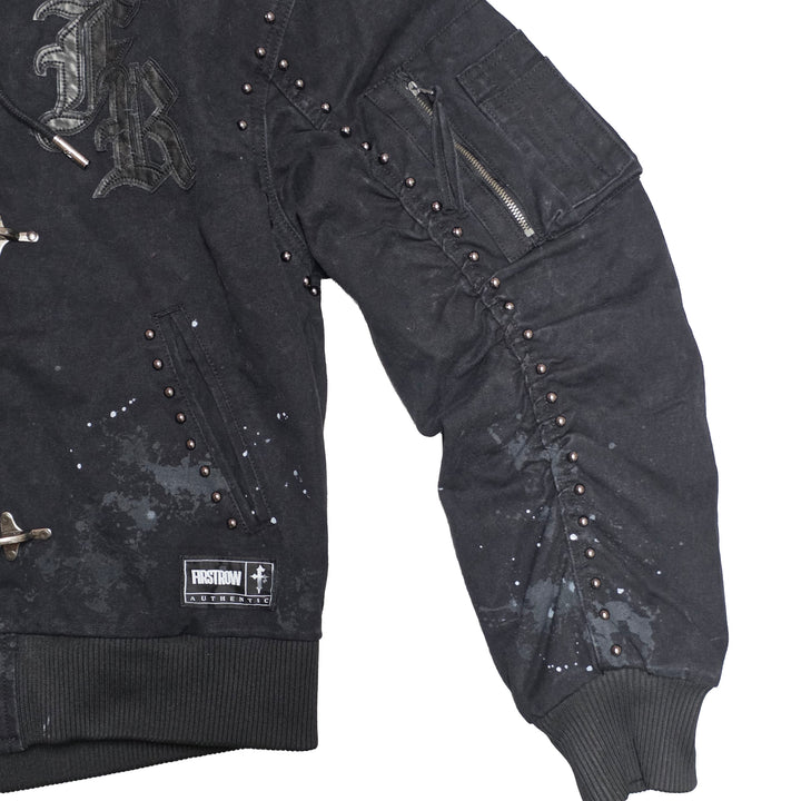First Row Studded Clasp Jacket Black FRJ2141A | Pro Feet