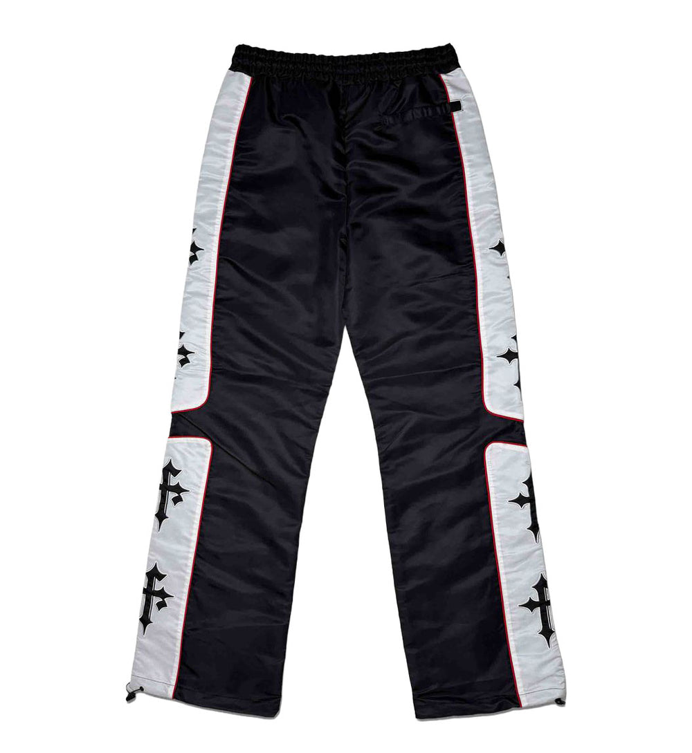 First Row State of Mind Track Pants Black White FRP4004 | Pro Feet