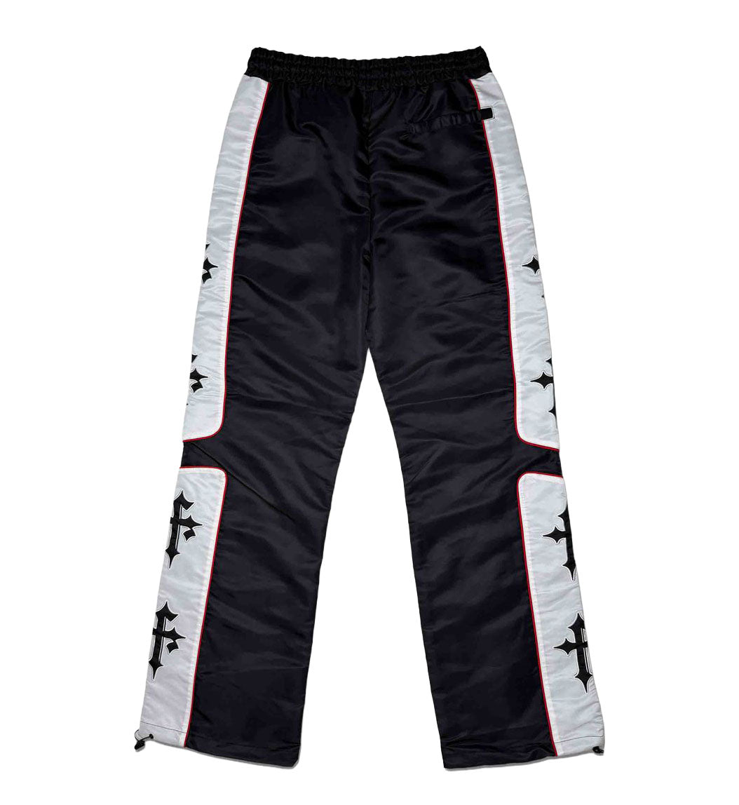 First Row State of Mind Track Pants Black White FRP4004 | Pro Feet