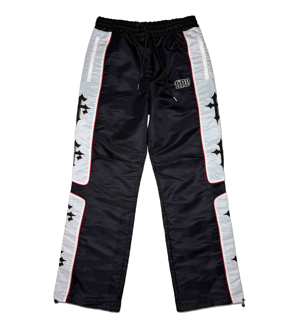 First Row State of Mind Track Pants Black White FRP4004 | Pro Feet