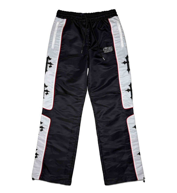 First Row State of Mind Track Pants Black White FRP4004 | Pro Feet