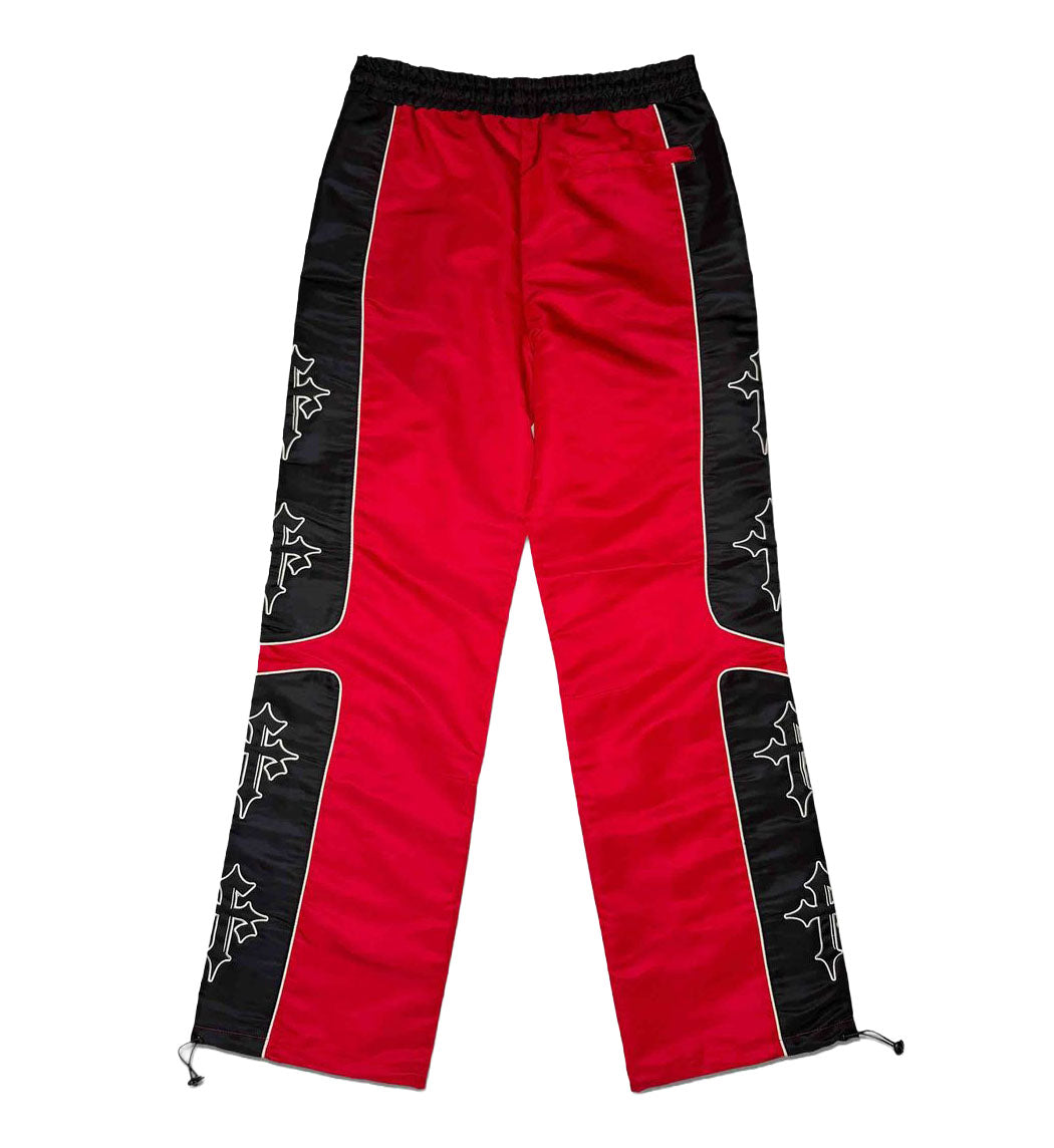 First Row State of Mind Cross Track Pants Red Black FRP4006 | Pro Feet