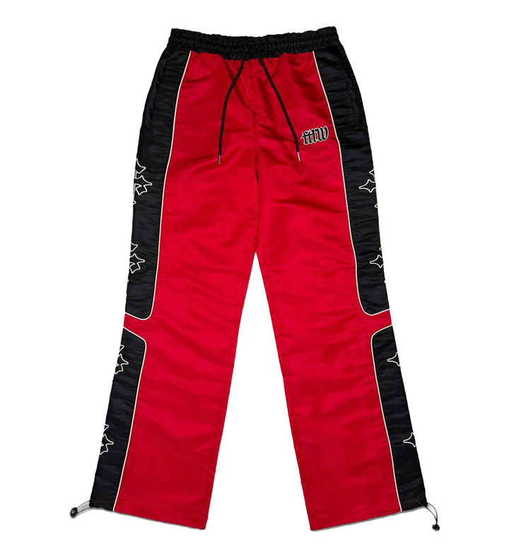 First Row State of Mind Cross Track Pants Red Black FRP4006 | Pro Feet