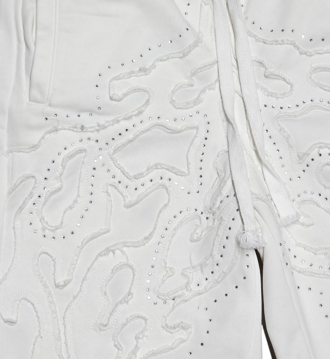 PJ Mark Acid Washed French Terry Shorts Off White | Pro Feet | FS25141