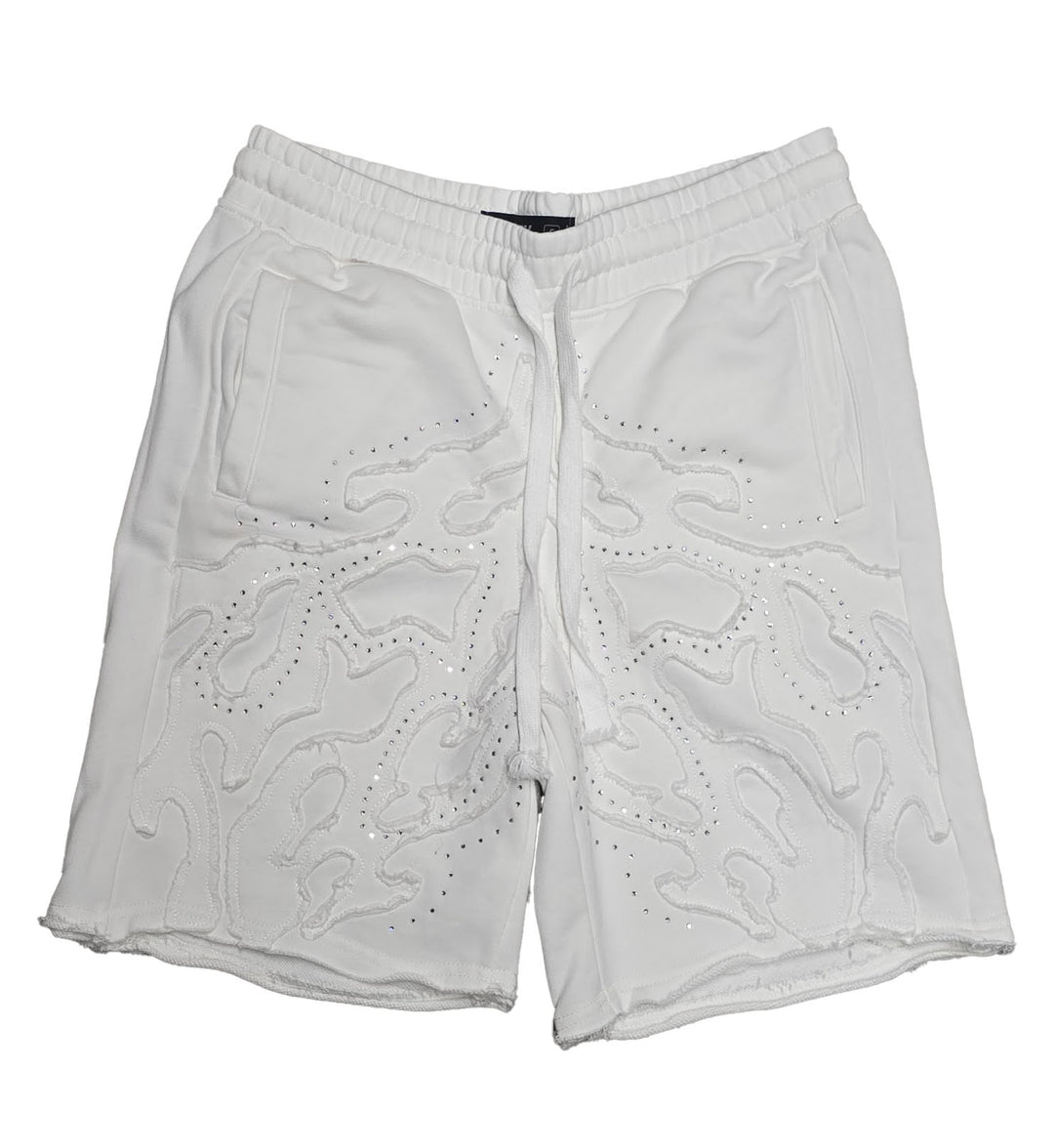 PJ Mark Acid Washed French Terry Shorts Off White | Pro Feet | FS25141