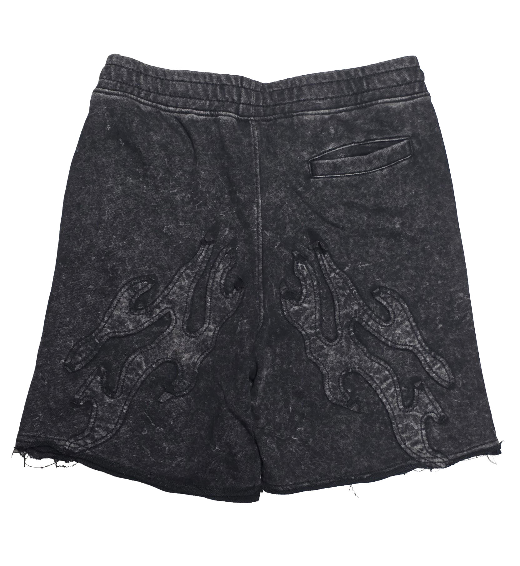 PJ Mark Acid-Washed F. Terry Shorts – Black FS25141 | Pro Feet