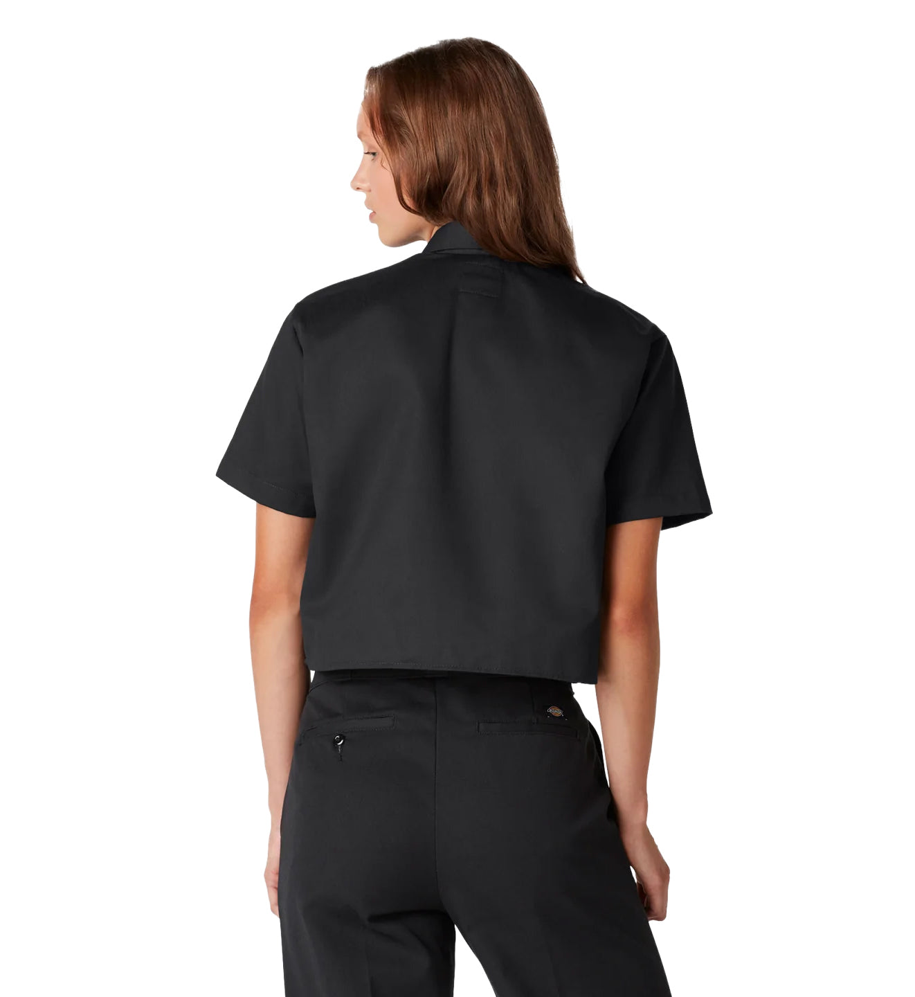 Dickies Women’s Cropped Work Shirt Black FS573 | Pro Feet