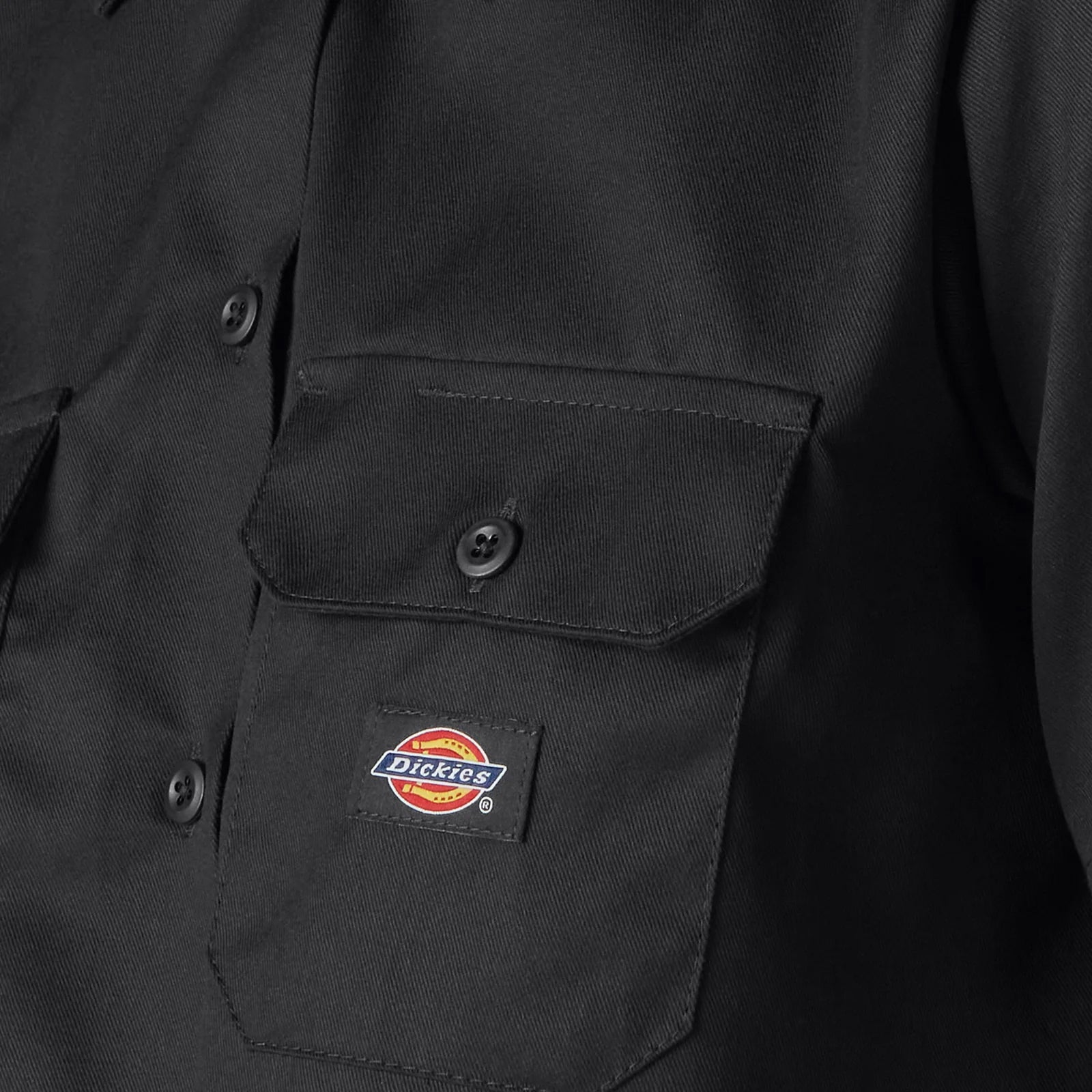 Dickies Women’s Cropped Work Shirt Black FS573 | Pro Feet