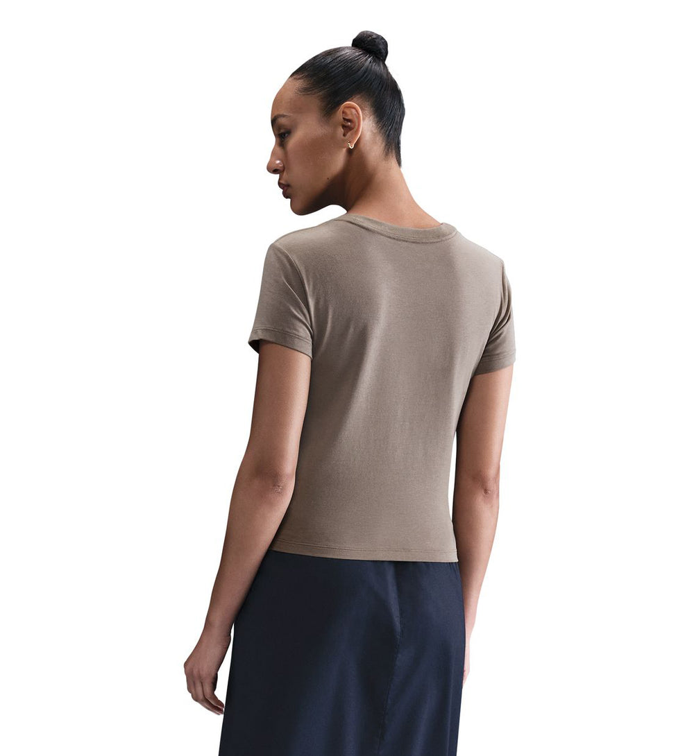 Nike Sportswear Chill Knit “Mink Brown” Women’s T-Shirt (FV5508-214)