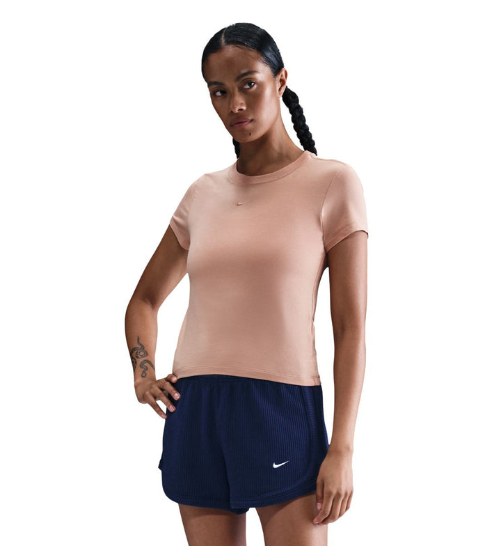 Nike Sportswear Chill Knit Women’s T-Shirt “Rose Gold” (FV5508-688)