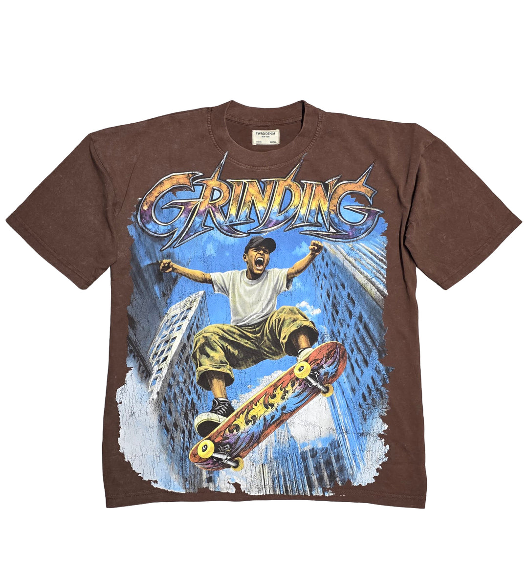 FWRD Denim Grinding T-Shirt Brown FW-180977 | Pro Feet