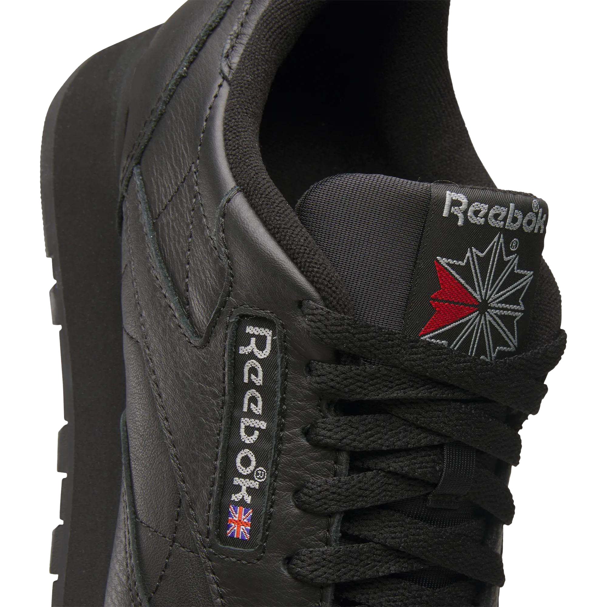 Reebok Classic Leather GS Core Black/Core Black/Pure Grey 5 GZ6094 | Pro Feet