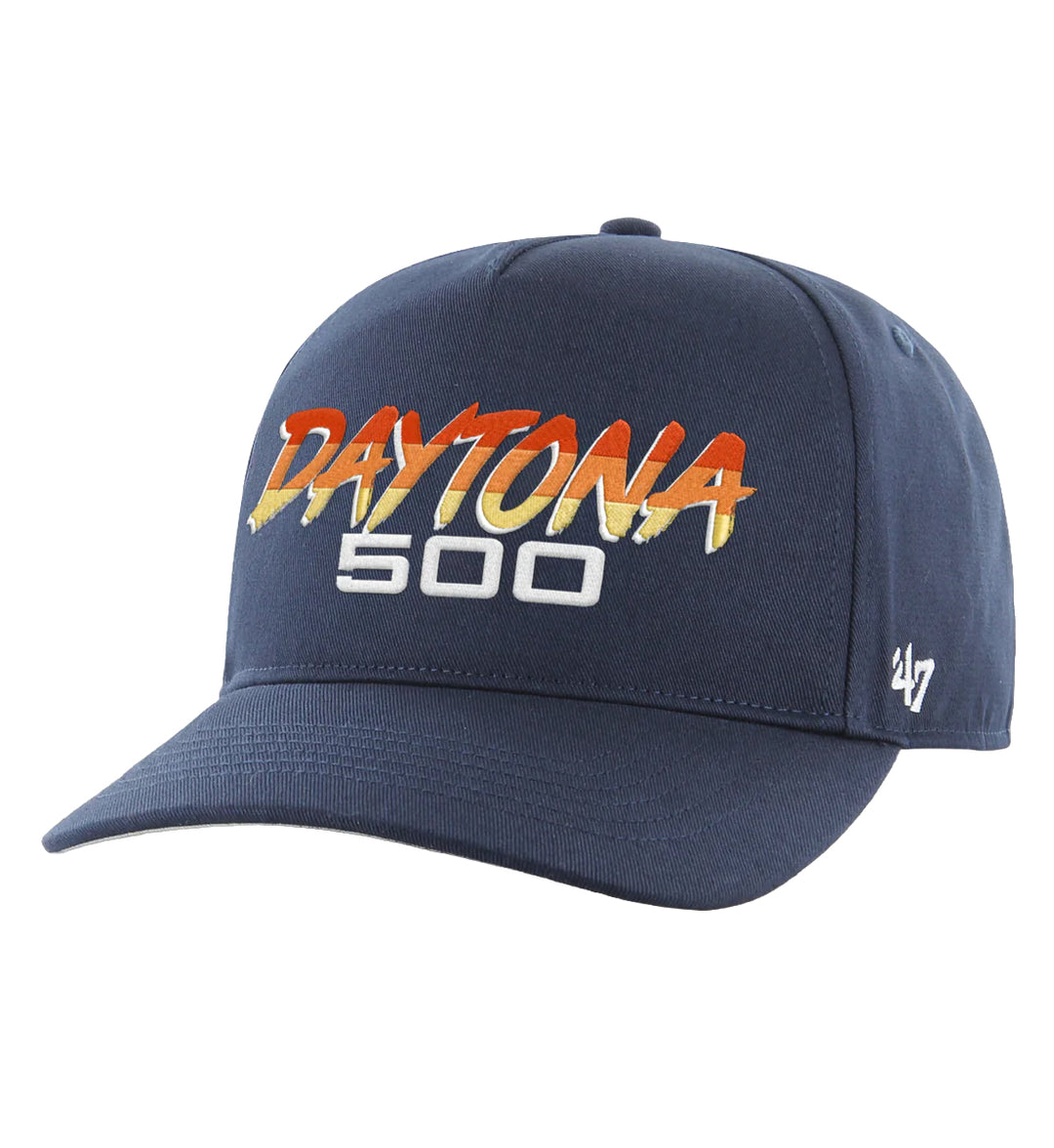 Navy Daytona 500 ’47 Hitch cap with 'Daytona 500' and '47' logo on a white background
