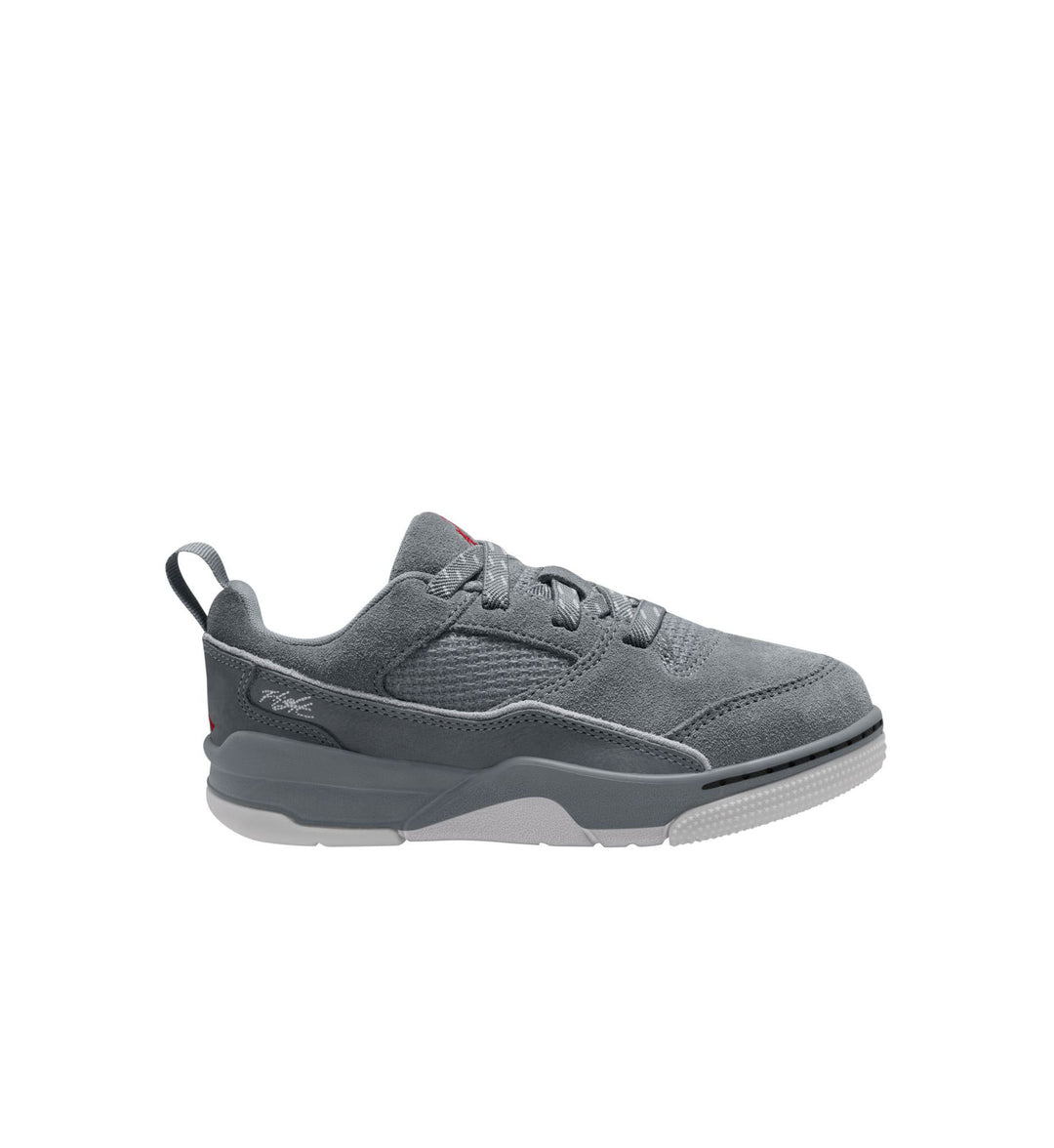 Grey Jordan Flight Court PS on white background