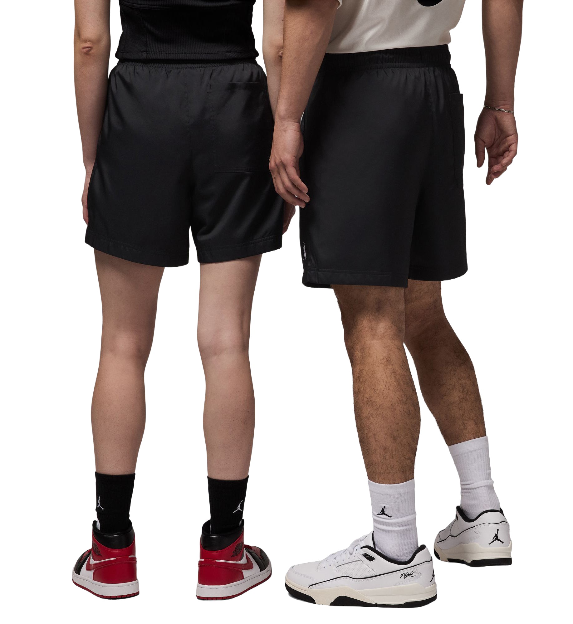 Jordan Poolside 5 Inch Shorts Black White HF9371-010 | Pro Feet