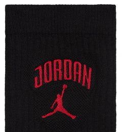 Jordan Everyday Crew Socks “Black/Gym Red” (HJ2434-010)