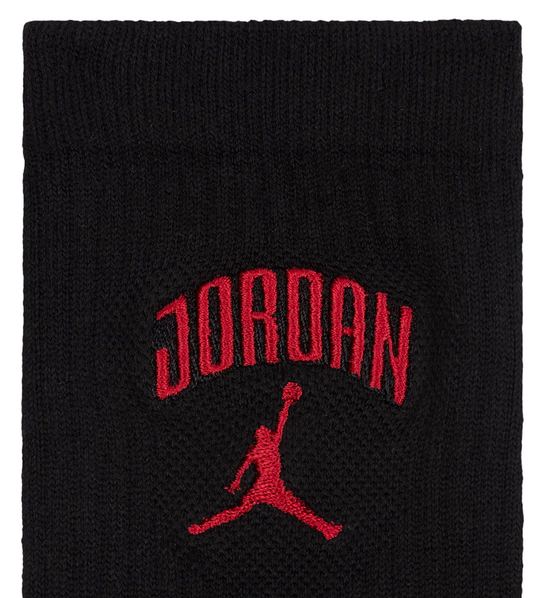 Jordan Everyday Crew Socks “Black/Gym Red” (HJ2434-010)