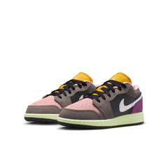 Air Jordan 1 Low SE GS Oil Grey/White-Cave Stone-Arctic Punch (HQ2021-005)