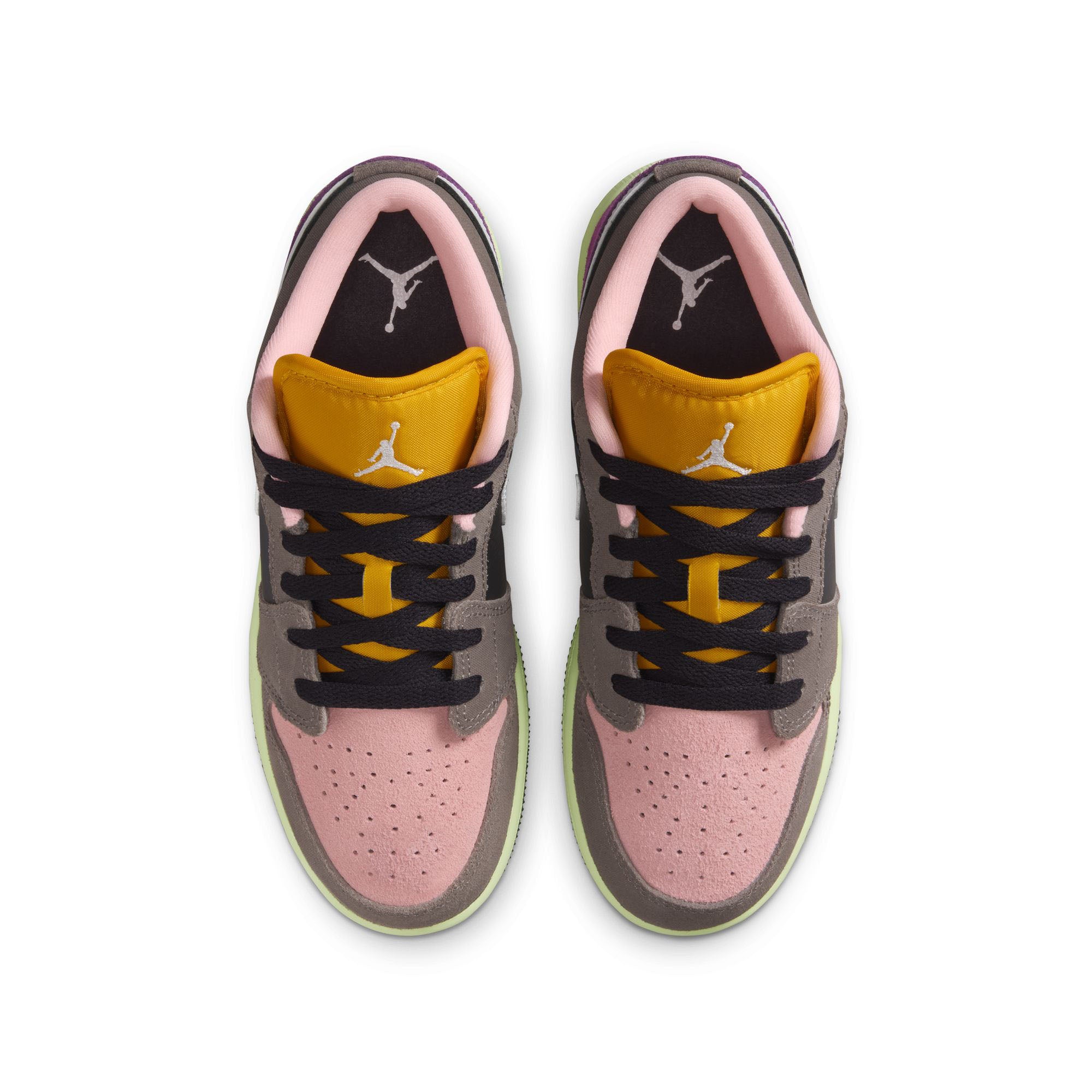 Air Jordan 1 Low SE GS Oil Grey/White-Cave Stone-Arctic Punch (HQ2021-005)
