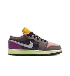 Air Jordan 1 Low SE GS Oil Grey/White-Cave Stone-Arctic Punch (HQ2021-005)