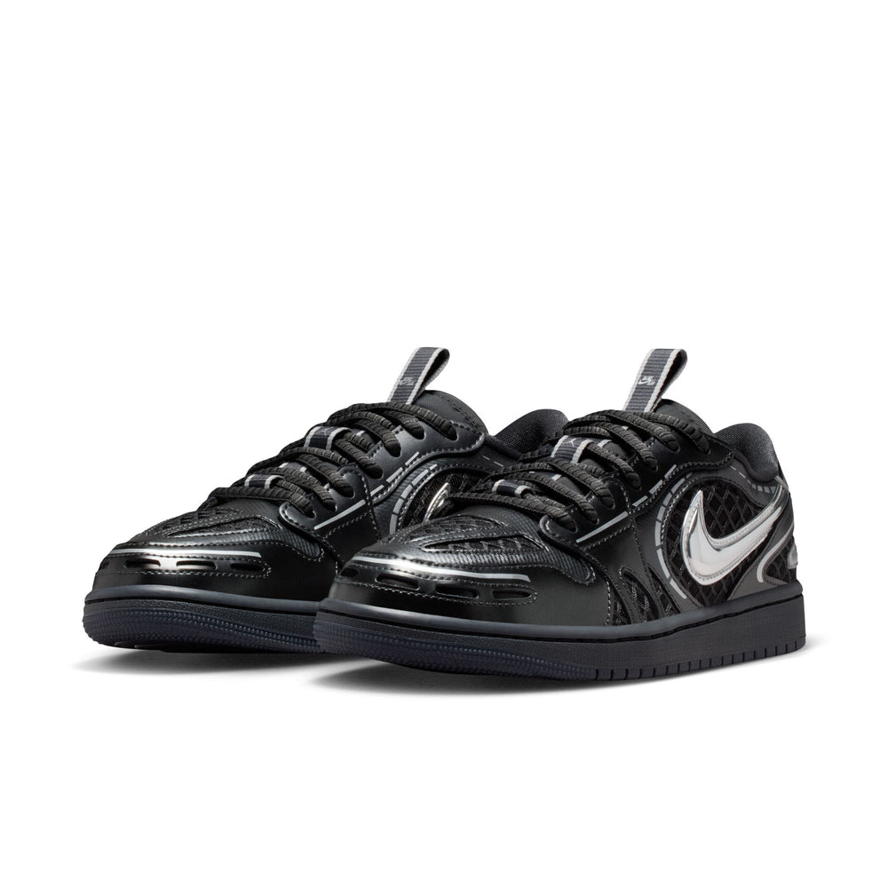 Air Jordan 1 Low Method of Make Black Women's "Metallic Silver White Anthracite" | Pro Feet | HQ2186-001
