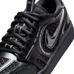 Air Jordan 1 Low Method of Make Black Women's "Metallic Silver White Anthracite" | Pro Feet | HQ2186-001