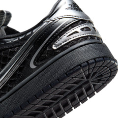 Air Jordan 1 Low Method of Make Black Women's "Metallic Silver White Anthracite" | Pro Feet | HQ2186-001