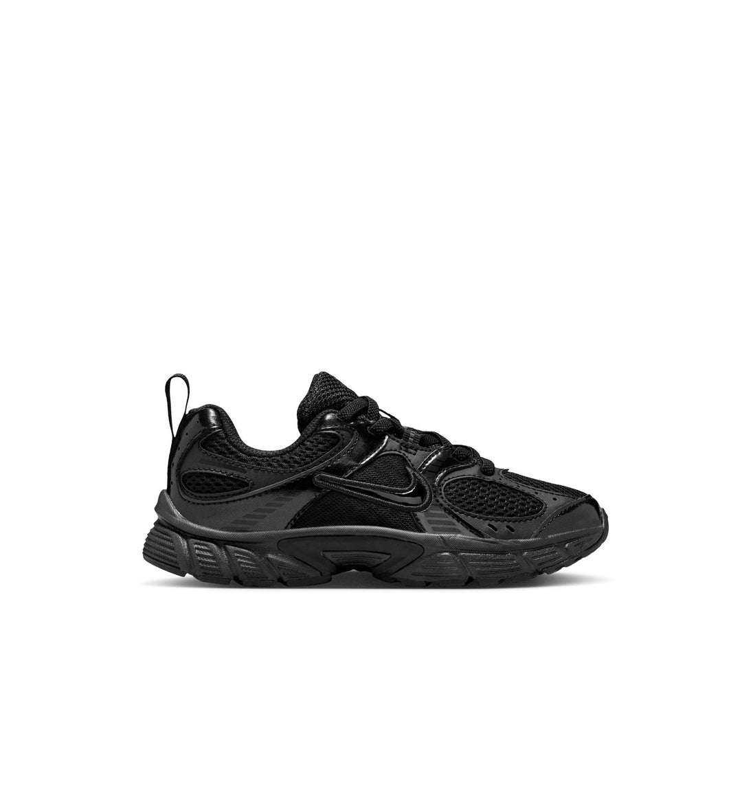 Black Nike sneaker on a white background