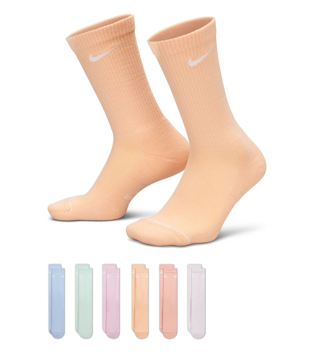 Nike Everyday Elevated Crew Socks 6 Pack Multi-Color | Pro Feet | HQ8021-908