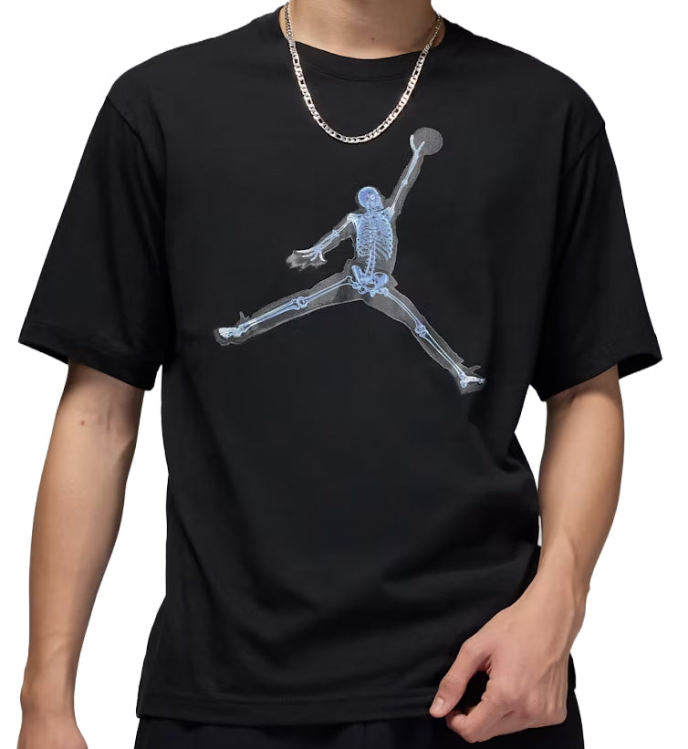 Black Jordan Jumpman X-Ray T-Shirt with a graphic design 