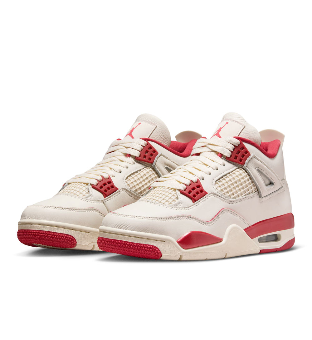 Air Jordan 4 Retro Women’s “Pale Ivory/Sierra Red-Tough Red” (HV0823-108)