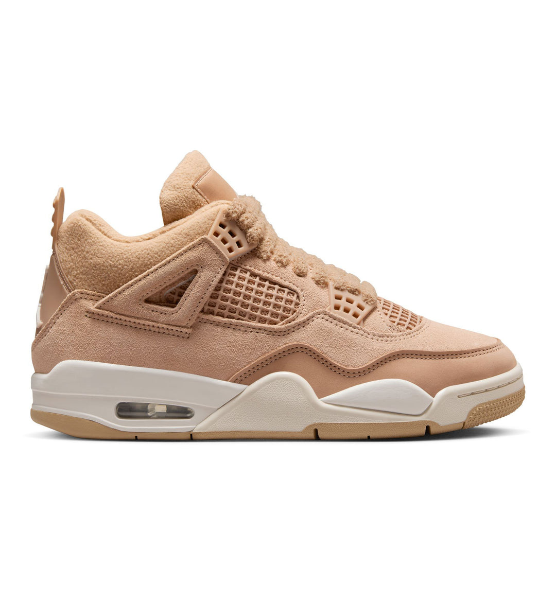 Wheat Nike Air Jordan 4 Retro WMNS on white background