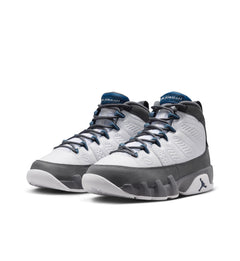 Air Jordan 9 Retro "Flint Grey" GS “White/French Blue/Flint Grey” (HV4574-100)