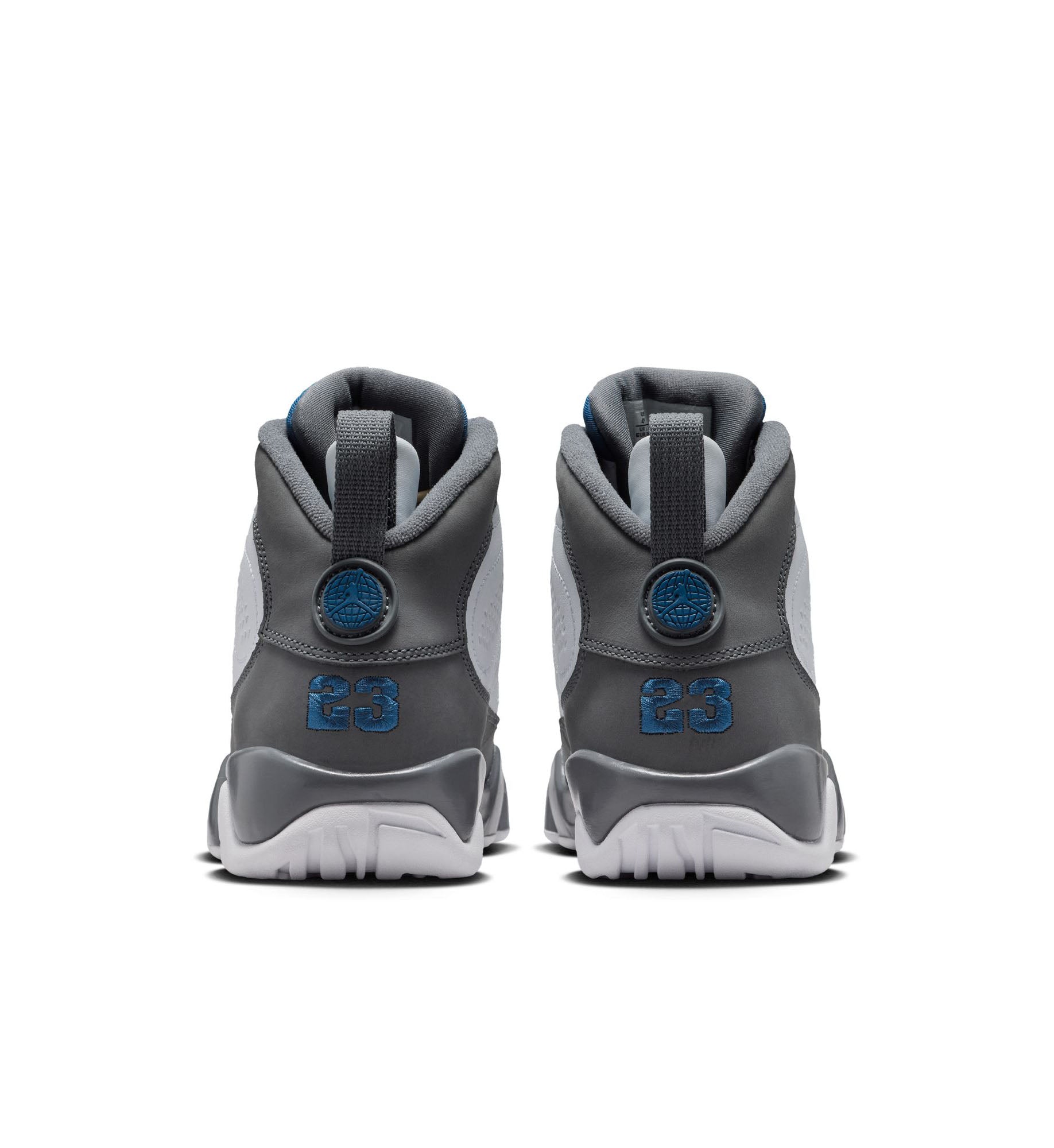 Air Jordan 9 Retro "Flint Grey" GS “White/French Blue/Flint Grey” (HV4574-100)
